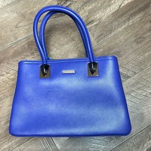 Santa Barbara Polo & Racquet Club Blue Leather  bag/purse